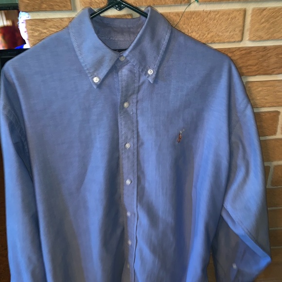 Ralph Lauren blue medium dress shirt - Picture 1 of 3